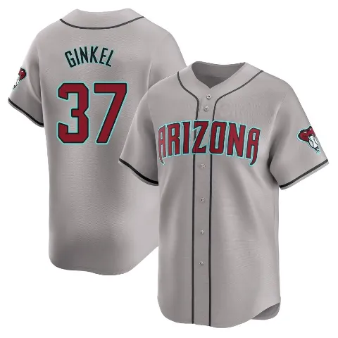 Youth Arizona Diamondbacks ＃37 Kevin Ginkel Gray Limited Away Jersey