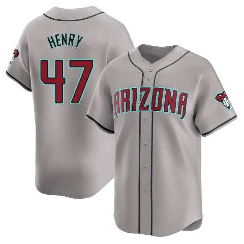 Youth Arizona Diamondbacks ＃47 Tommy Henry Gray Limited Away Jersey
