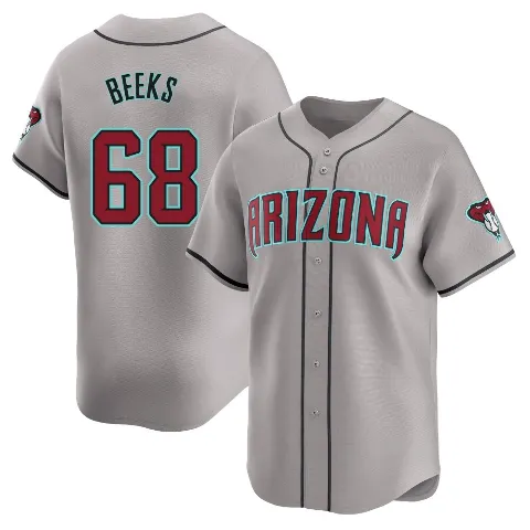 Youth Arizona Diamondbacks ＃68 Jalen Beeks Gray Limited Away Jersey
