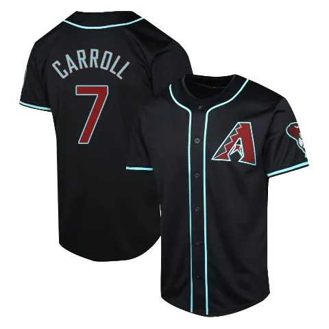 Youth Arizona Diamondbacks ＃7 Corbin Carroll Black Limited Alternate Jersey