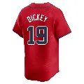 Youth Atlanta Braves ＃19 R.A. Dickey Red Limited Alternate Jersey
