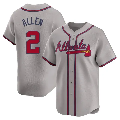 Youth Atlanta Braves ＃2 Nick Allen Gray Limited Away Jersey