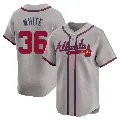Youth Atlanta Braves ＃36 Eli White Gray Limited Away Jersey