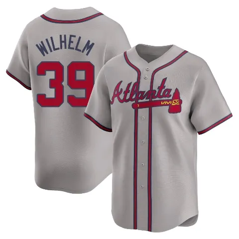 Youth Atlanta Braves ＃39 Hoyt Wilhelm Gray Limited Away Jersey