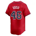 Youth Atlanta Braves ＃46 Dylan Dodd Red Limited Alternate Jersey