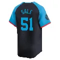 Youth Atlanta Braves ＃51 Chris Sale Navy Limited National League 2024 All-Star Game Jersey