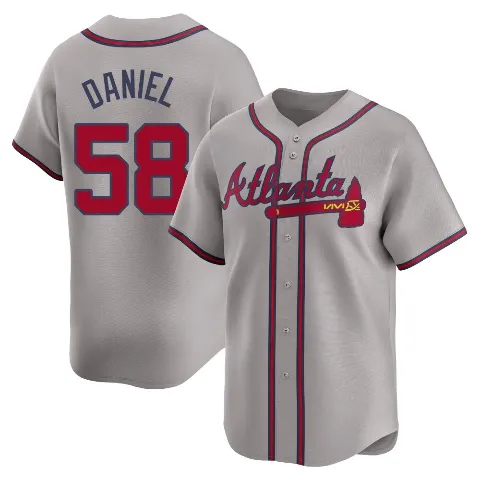 Youth Atlanta Braves ＃58 Davis Daniel Gray Limited Away Jersey
