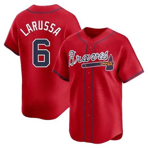 Youth Atlanta Braves ＃6 Tony Larussa Red Limited Alternate Jersey
