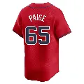 Youth Atlanta Braves ＃65 Satchel Paige Red Limited Alternate Jersey