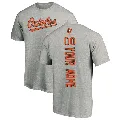 Youth Baltimore Orioles ＃00 Custom T-Shirt Custom Backer T-Shirt - Ash