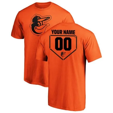 Youth Baltimore Orioles ＃00 Custom T-Shirt Orange Custom RBI T-Shirt -