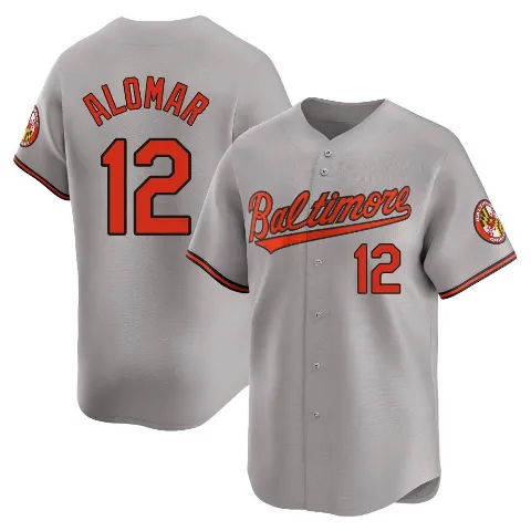 Youth Baltimore Orioles ＃12 Roberto Alomar Gray Limited Road Jersey