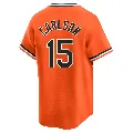 Youth Baltimore Orioles ＃15 Dylan Carlson Orange Limited Cooperstown Collection Jersey