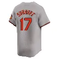 Youth Baltimore Orioles ＃17 Bj Surhoff Gray Limited Road Jersey
