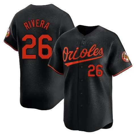 Youth Baltimore Orioles ＃26 Emmanuel Rivera Black Limited Alternate Jersey