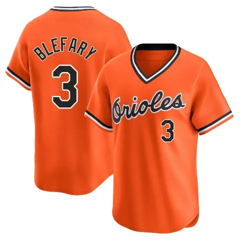 Youth Baltimore Orioles ＃3 Curt Blefary Orange Limited Cooperstown Collection Jersey