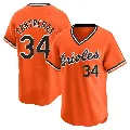 Youth Baltimore Orioles ＃34 Roansy Contreras Orange Limited Cooperstown Collection Jersey
