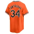 Youth Baltimore Orioles ＃34 Roansy Contreras Orange Limited Cooperstown Collection Jersey