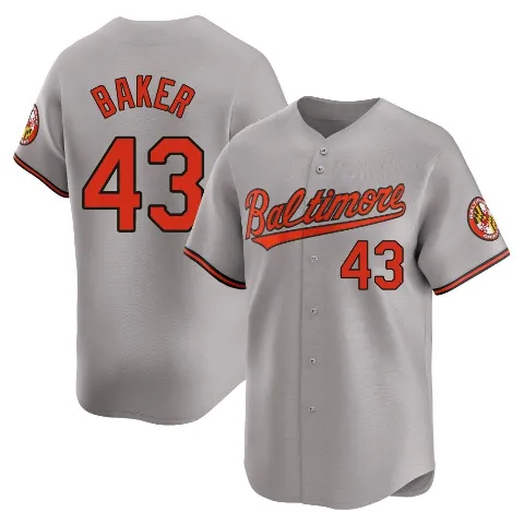 Youth Baltimore Orioles ＃43 Bryan Baker Gray Limited Road Jersey