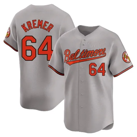 Youth Baltimore Orioles ＃64 Dean Kremer Gray Limited Road Jersey