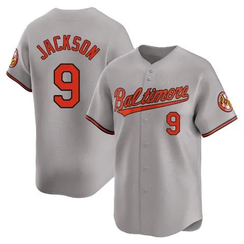 Youth Baltimore Orioles ＃9 Reggie Jackson Gray Limited Road Jersey