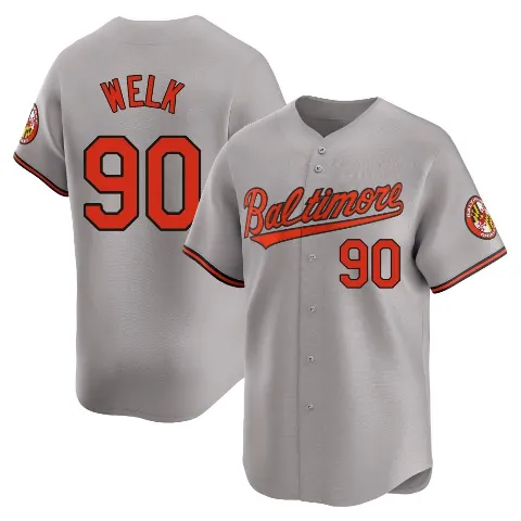Youth Baltimore Orioles ＃90 Toby Welk Gray Limited Road Jersey
