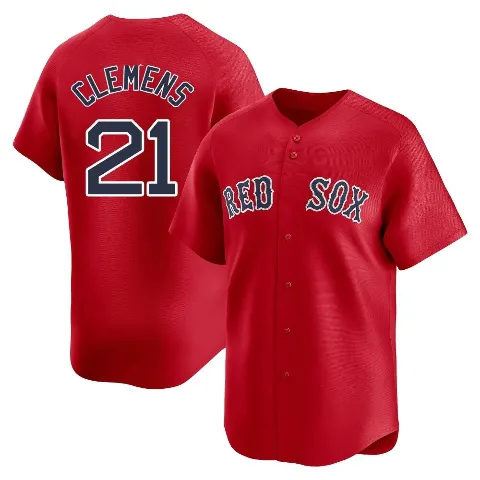Youth Boston Red Sox ＃21 Roger Clemens Red Limited Alternate Jersey