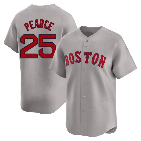 Youth Boston Red Sox ＃25 Steve Pearce Gray Limited Away Jersey
