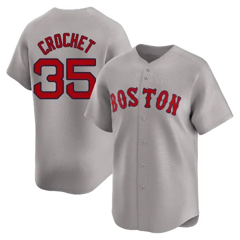 Youth Boston Red Sox ＃35 Garrett Crochet Gray Limited Away Jersey