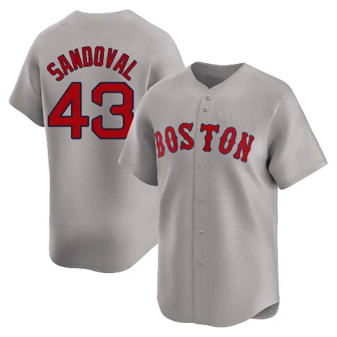 Youth Boston Red Sox ＃43 Patrick Sandoval Gray Limited Away Jersey