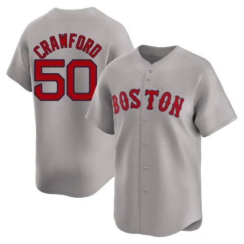 Youth Boston Red Sox ＃50 Kutter Crawford Gray Limited Away Jersey