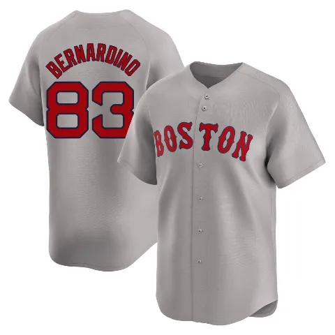 Youth Boston Red Sox ＃83 Brennan Bernardino Gray Limited Away Jersey
