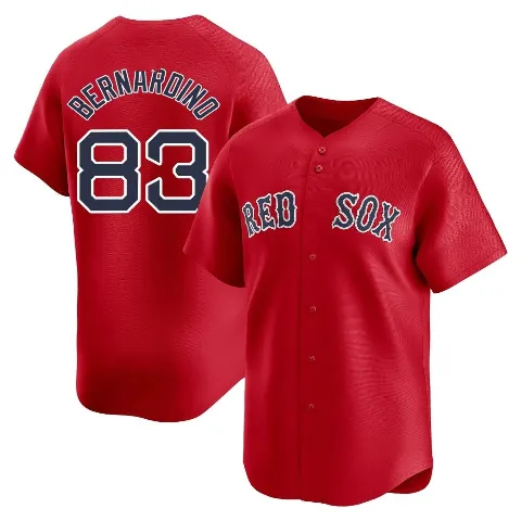 Youth Boston Red Sox ＃83 Brennan Bernardino Red Limited Alternate Jersey