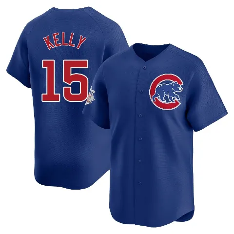 Youth Chicago Cubs ＃15 Carson Kelly Royal Limited Alternate Jersey