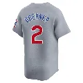 Youth Chicago Cubs ＃2 Nico Hoerner Gray Limited Road Jersey