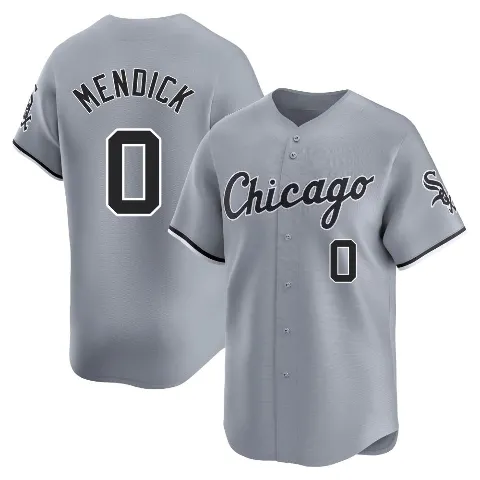 Youth Chicago White Sox ＃0 Danny Mendick Gray Limited Road Jersey