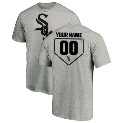 Youth Chicago White Sox ＃00 Custom T-Shirt Gray Custom RBI T-Shirt - Heathered