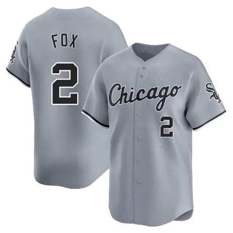 Youth Chicago White Sox ＃2 Nellie Fox Gray Limited Road Jersey