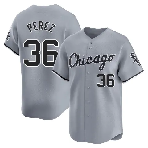 Youth Chicago White Sox ＃36 Carlos Perez Gray Limited Road Jersey