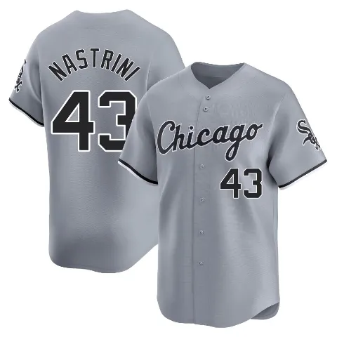 Youth Chicago White Sox ＃43 Nick Nastrini Gray Limited Road Jersey