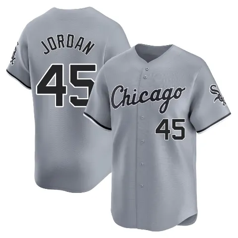 Youth Chicago White Sox ＃45 Michael Jordan Gray Limited Road Jersey