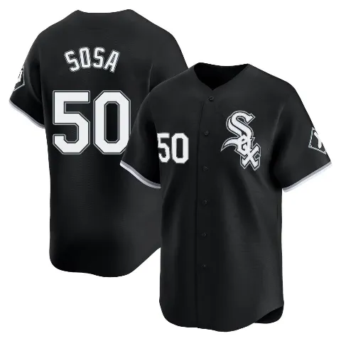 Youth Chicago White Sox ＃50 Lenyn Sosa Black Limited Alternate Jersey
