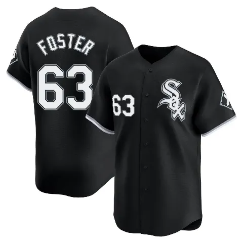Youth Chicago White Sox ＃63 Matt Foster Black Limited Alternate Jersey