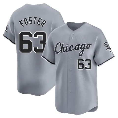 Youth Chicago White Sox ＃63 Matt Foster Gray Limited Road Jersey
