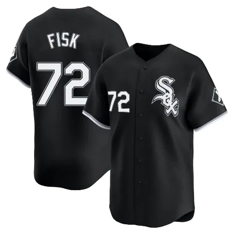 Youth Chicago White Sox ＃72 Carlton Fisk Black Limited Alternate Jersey