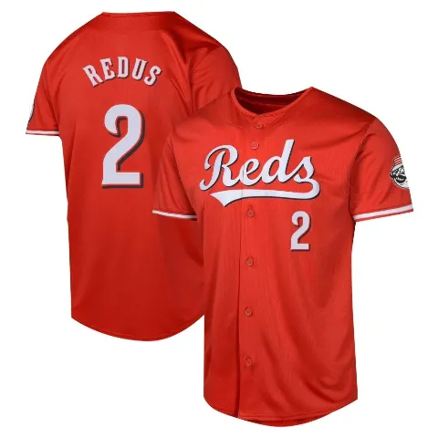 Youth Cincinnati Reds ＃2 Gary Redus Red Limited Alternate Jersey