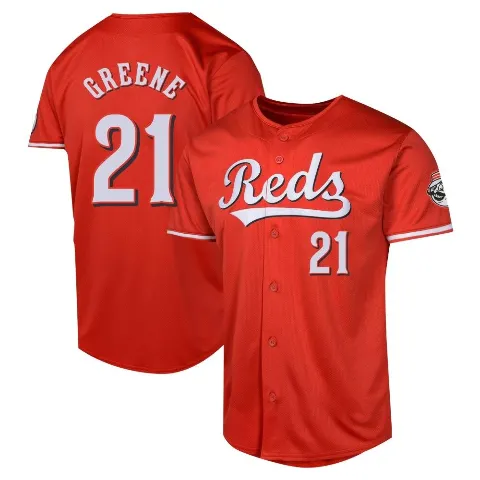 Youth Cincinnati Reds ＃21 Hunter Greene Red Limited Alternate Jersey