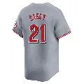 Youth Cincinnati Reds ＃21 Sean Casey Gray Limited Away Jersey