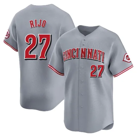 Youth Cincinnati Reds ＃27 Jose Rijo Gray Limited Away Jersey