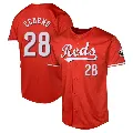Youth Cincinnati Reds ＃28 Cesar Cedeno Red Limited Alternate Jersey